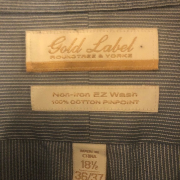 Gold Label Roundtree and Yorke Mens Dress Shirt - Picture 2 of 2